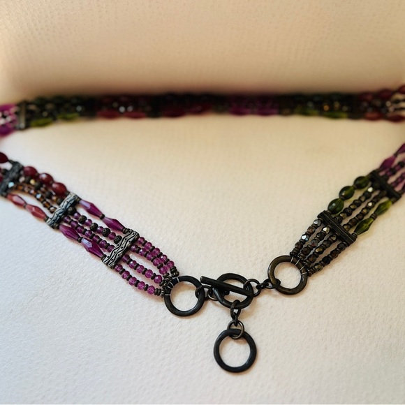 Beaded belt colorful - Picture 3 of 9